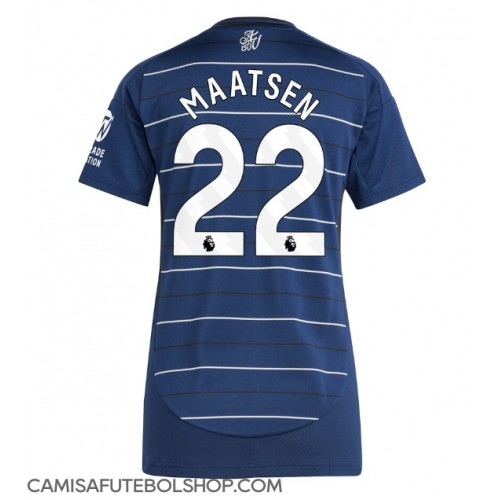 Camisa de time de futebol Aston Villa Ian Maatsen #22 Replicas 3º Equipamento Feminina 2024-25 Manga Curta